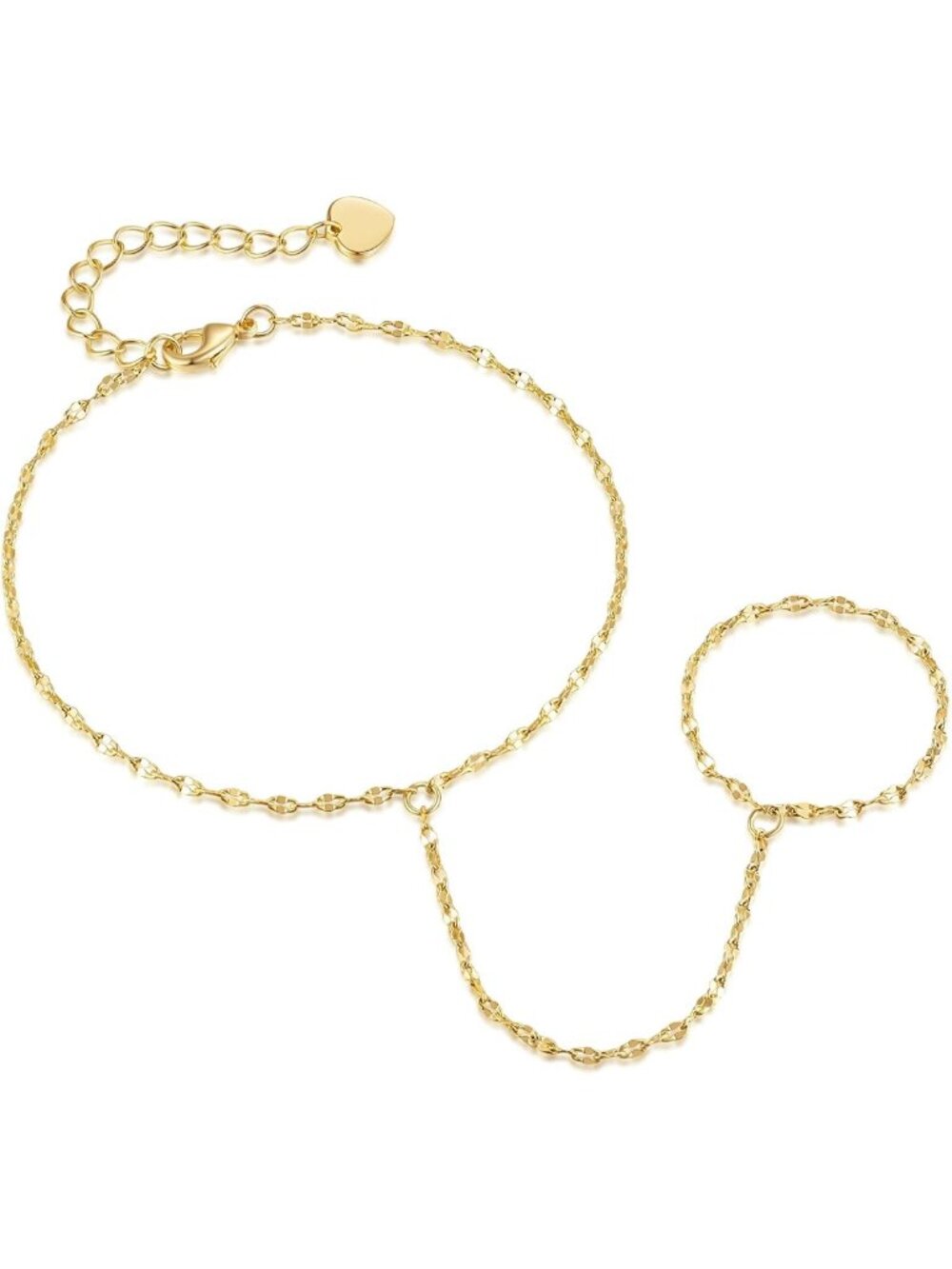 14K Gold Women's Bracelets & Hand Chains - Unique Sparkling Design Jewelry
